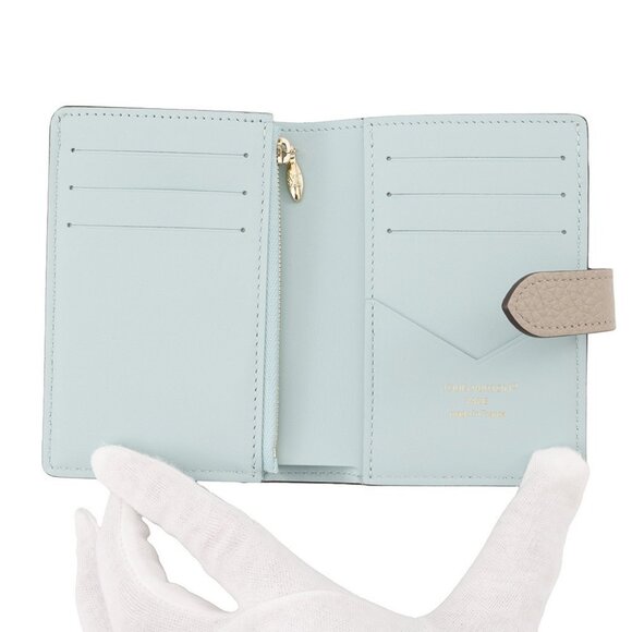 LOUIS VUITTON LV Vertical Wallet Compact Taurillon Leather Galet M82198 - Picture 7 of 9